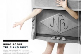 1 The Piano Body - Nuno Roque - Poster - Art - Exhibition Exposition Art Contemporain - Stuck Series - Artwork - La Mafia Dell'Arte - Sculpture - Wearable Sculpture - Paris - Vernissage 2