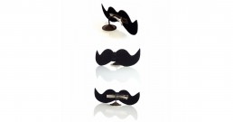 Moustache Bow Tie (Black) by Nuno Roque - Fashion - Clothing