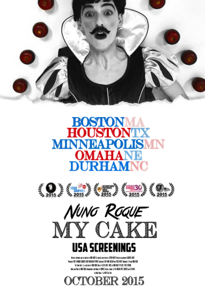Nuno Roque - Gender Reel Festival - My Cake - Poster - USA Poster Apples Snow White Blanche Neige Moustache America - Contemporary Art - Artwork - Disney Snow White