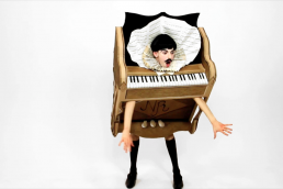 The Piano Body by Nuno Roque (sculpture) - My Cake (film) - Wearable Sculpture - Contemporary Art - Pop Music - Artwork
