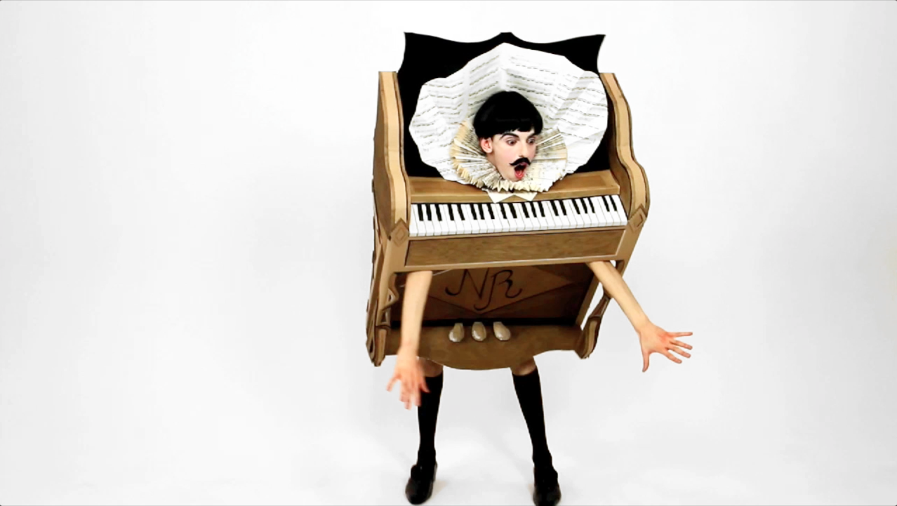 The Piano Body by Nuno Roque (sculpture) - My Cake (film) - Wearable Sculpture - Contemporary Art - Pop Music - Artwork